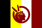 https://upload.wikimedia.org/wikipedia/commons/thumb/d/d9/Flag_of_the_American_Indian_Movement.svg/150px-Flag_of_the_American_Indian_Movement.svg.png